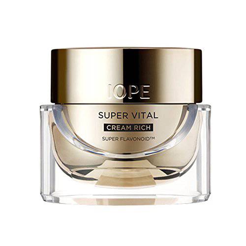 IOPE ’Super Vital Cream RICH’ 1.69FL.OZ’ - Total Anti- Aging Moisturizing Cream - Creamy Texture for Dry Skin - Instant Plumping & Reducing Wrinkles