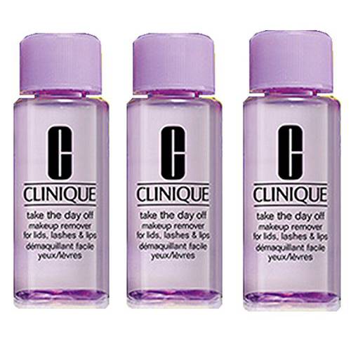 Clinique Take The Day Off Makeup Remover For Lids, Lashes & Lips 1.7 oz / 50 ml Each, 5.1 oz / 150 ml Total (Lot of 3)