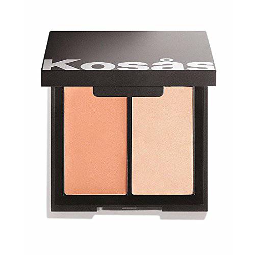 Kosas Color & Light Palette - Cream | Blush & Highlighter Cheek Duo, (Tropic Equinox)