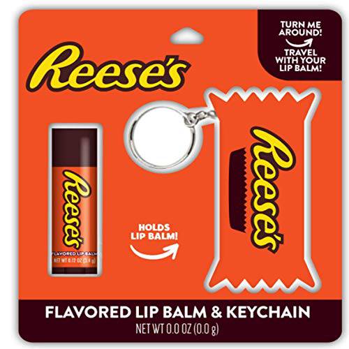 Taste Beauty Reese’s Peanut Butter Cup–Flavored Lip Balm and Keychain Holder, 2-Piece Set