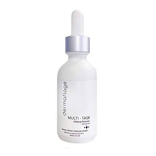 Facial Cleansing Oil | Makeup Remover for Sensitive Skin | Multi-Tasker with Anti-Oxidant Olive Oil, Vitamin E. | By Dermaflage | 2 fl oz.