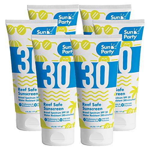 Sun Party Reef Safe Sunscreen SPF 30 6 oz Tube - 6 PACK