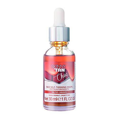 Skinny Tan Salted Caramel Face Self-Tanning Drops | For a Beautifully Radiant Customized Complexion, 1.0 oz.