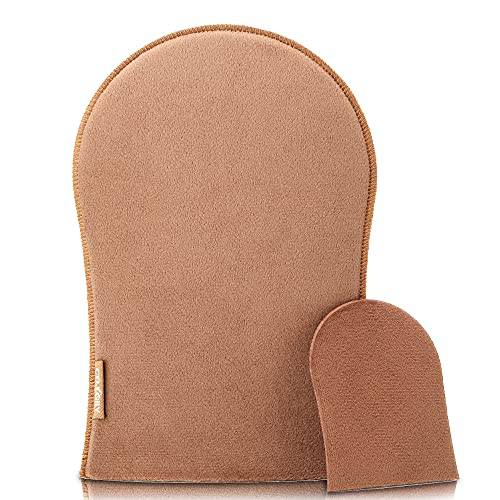 Tanning Mitts Self Tanner Applicator - CeleCily Self Tanner Mitt Self Tan Mitt Applicator, Double-Sided Self Tanning Glove for Self Tan Mit ,Reusable Sunless Tanner Mitt Tanning Glove