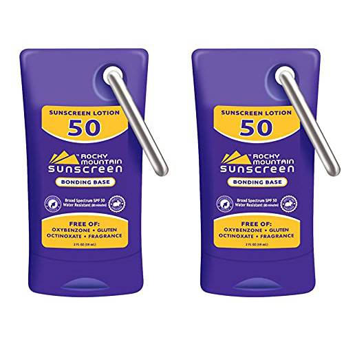 Rocky Mountain Sunscreen SPF 50 Lotion | Reef Friendly (Octinoxate & Oxybenzone Free) Water-Resistant | Broad Spectrum UVA/UVB Protection | Non-Greasy, Fragrance Free, Vegan, Gluten Free | 2 Fluid Ounce (2-pack)
