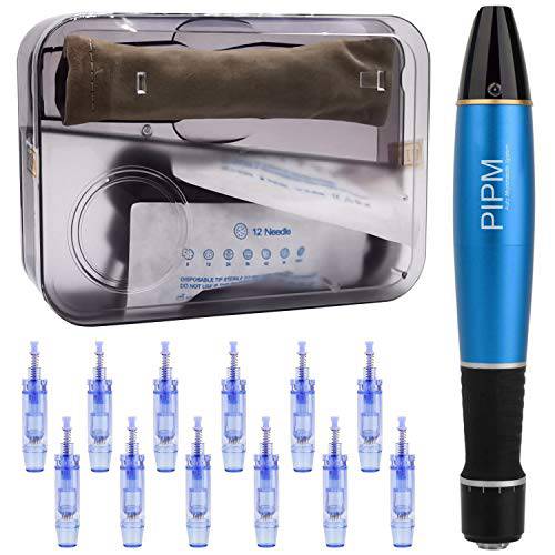 PIPM Professional Microneedling Derma Pen Dermapen Kit with 36-Pin Needles Cartridges for Face Skin ULTIMA A1