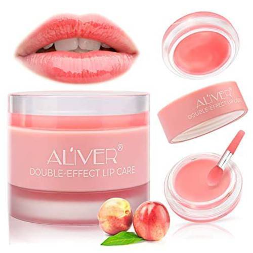 Lip Scrub Mask Lip Scrubs Exfoliator & Moisturizer Cracked Lips Double Effect Lip Mask Overnight for Dry Effectively Remove Dead Skin and Intensive Lip Repair Treatment