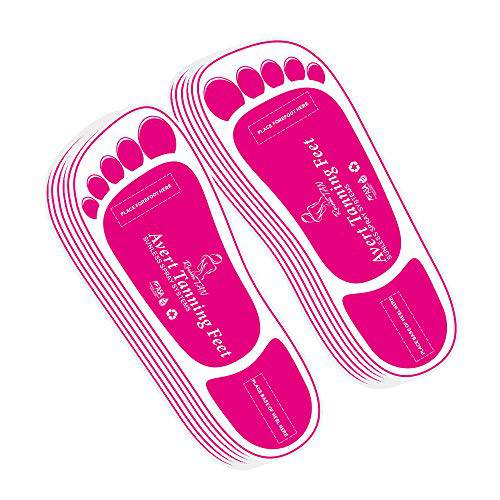 Economy 60 Pairs (120 feets) Pink Spray Tanning Feet Stick Pads Avert Tanning Feet