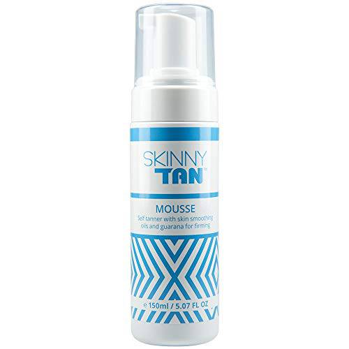 Skinny Tan Self Tanning Mousse | Natural Looking Medium Instant Self Tanner | Streak-Free, Long-Lasting Sunless Tan, 5.0 Oz.