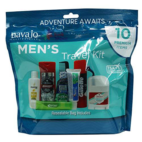 Handy Solutions 10 Piece Resealable Men’s Travel Kit