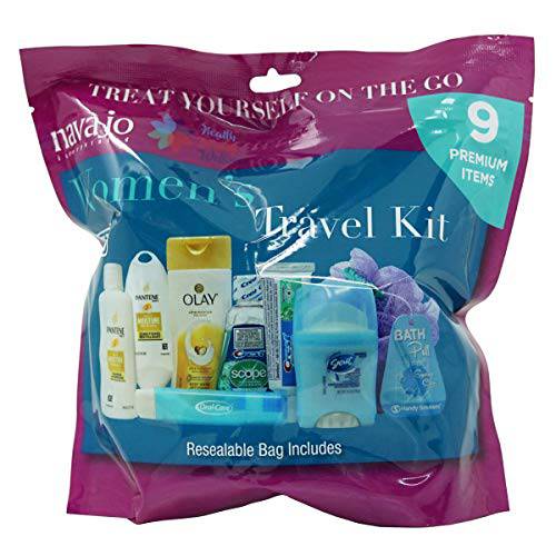 Handy Solutions 9 Piece Resealable Women’s Travel Kit
