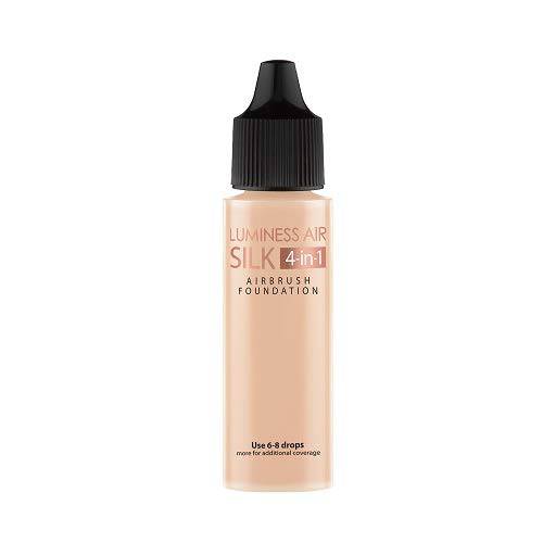 Luminess Air Silk 4-In-1 Airbrush Foundation- Foundation, Shade 040 (.5 Fl Oz) - Sheer to Medium Coverage - Anti-Aging Formula Hydrates and Moisturizes - Professional Makeup Kit for Cordless Air Brush