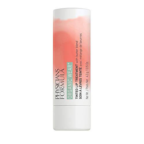 Physicians Formula Organic Wear All Natural Tinted Lip Balm Treatment, Red Love Bite | Dermatologist Tested, Clinicially Tested