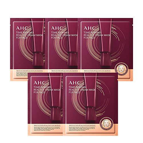 AHC Time Rewind Real Eye Cream Mask For Face 15g x 5 sheets