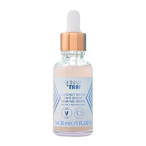Skinny Tan Coconut Water Face Serum Self Tanning Drops | For a Beautifully Radiant Customized Complexion, 1.0 oz.
