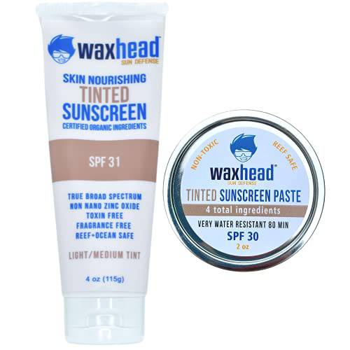 Waxhead Sunscreen Light Tint Tube + Sunscreen Paste Tinted (Bundle)