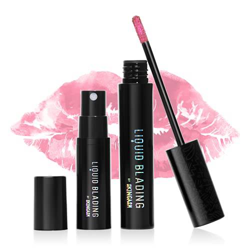 SKINGASM Peel Off Lip Stain - Long Lasting, Smudge Proof, Waterproof, Vegan Lipstick - 2-Phase High-Intensity Lip Stain for Hyper-Brilliant Color - Liquid Blading Lips - Hot Stuff Vibrant Pink