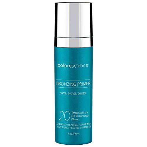 Colorescience Skin Perfecting Face Primer, Water Resistant Mineral Sunscreen, Broad Spectrum 20 SPF UV Skin Protection, 1 Fl oz