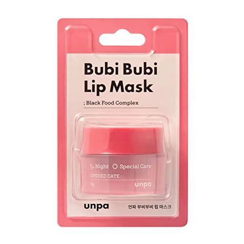 UNPA Bubi Bubi Lip Mask | Organic Lip Masks for Dry Lips | Skin Care Products for Lip Therapy | Lip Sleeping Mask Skincare for Lip Hydration | Beauty & Personal Care Products for Lip Repair