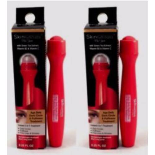 2 Pack of Skin Nutritions of New York Eye Roller Age Defy Dark Spot Puffiness .25 oz ea