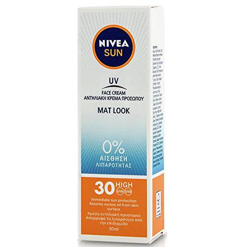 Nivea Sun UV Sunscreen Face Shine Control Cream for Mat Look SPF30 50ml