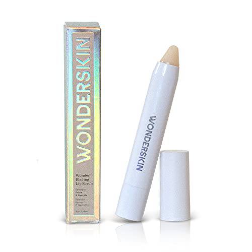 Wonderskin 3-in-1 Lip Scrub, Lip Care Product for Soft, Nourished, Flake-Free Lips with One-Step Prep, Lip Scrub Exfoliator & Moisturizer, Lips Exfoliator, Lip Moisturizer, Lip Balm, 0.10 oz