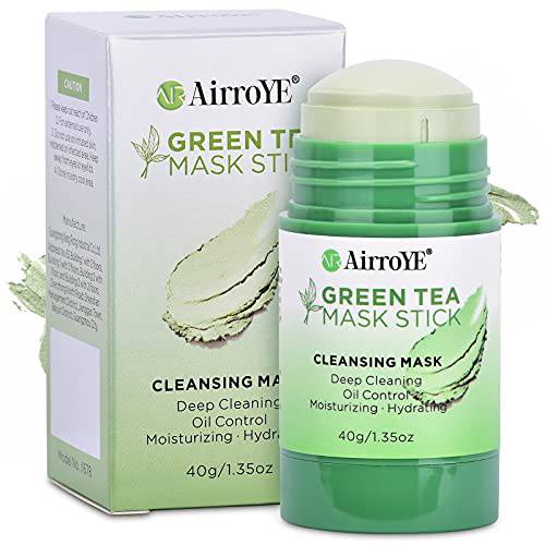 AirroYE Green Tea Stick Mask - Green Tea Mask - Green Tea Cleansing Mask - Deep Cleaning,Oil Control, Moisturizing and Hydrating,Effective For All Skin Types