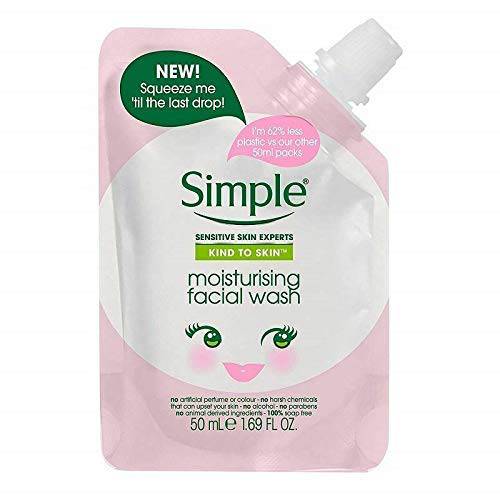 Simple Kind To Skin Moisturizing Facial Wash Squeeze Me Pouch (Travel Size)