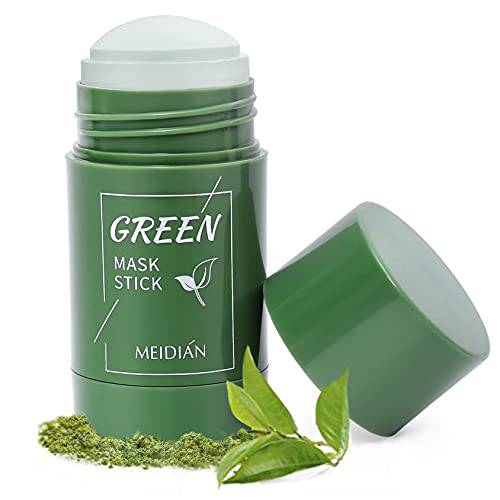 ayigu Green Mask Stick, Green Tea Purifying Clay Stick Mask, Face Moisturizer, Oil Control, Green Tea Solid Mask Deep Cleansing Improves Skin(1Pack)