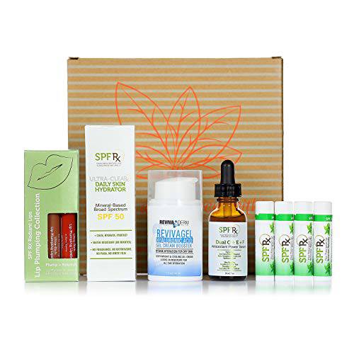 Special Skin Essentials Gift Set: SPF Rx Herbal Cleanser, Ultra-Clear Daily Skin Hydrator w/Broad Spectrum Mineral SPF 50, Anti-Oxidant Power Serum 3-Piece Radiant Skin Set