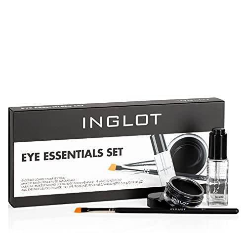 Inglot Eye Essentials Set | Duraline + AMC Eyeliner Gel 77 + Makeup Brush 31T |