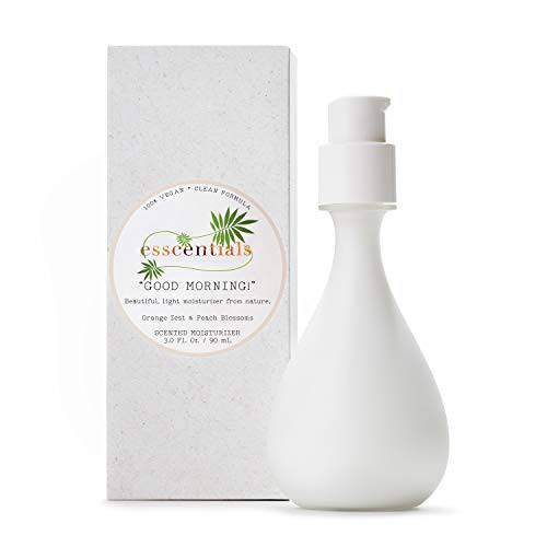 Esscentials Good Morning Moisturizer by Scent Beauty - Lightweight Moisturizer from Nature - Vegan and Non-Toxic Moisturizing Lotion Featuring Notes of Orange Zest and Peach Blossoms - 3.0 Oz / 60ml