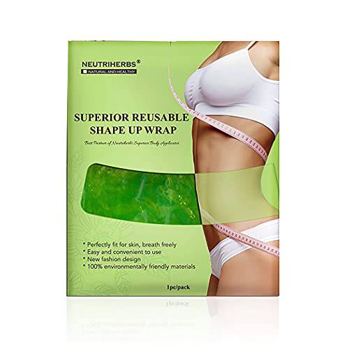 Neutriherbs Superior Reusable Shape Up Wrap - Boost The Effects of Your Herbal Body Applicator - for Smooth Skin & Toned Stomach - Reduces Cellulite & Stretch Marks - Detox and Lose Inches