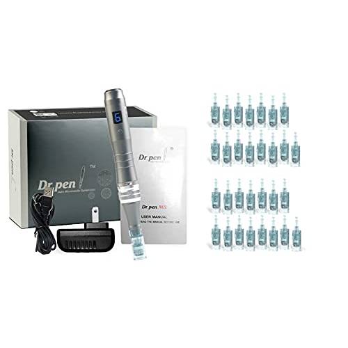 Dr.Pen Ultima M8 Professional Microneedling Dermapen. 30 Replacement Needle Cartridges for M8 dermapen Best Skin Care tools kit. Face and body. Wireless.