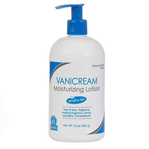 Vanicream Lite Lotion with Pump for Sensitive Skin, 16oz Per Bottle (3 Pack)
