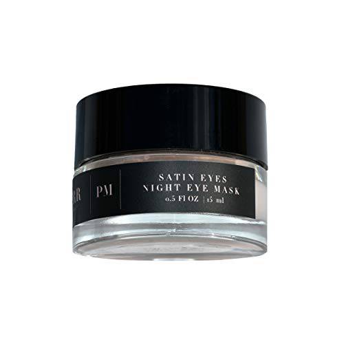 Averr Aglow Satin Eyes Night Mask Cream, Anti-Aging Skincare, Refresh Hydrate Recharge Face Skin, Natural Solution Rejuvenates Skin Over Night, Fragrance Free, Anti-Wrinkle and Fine Lines