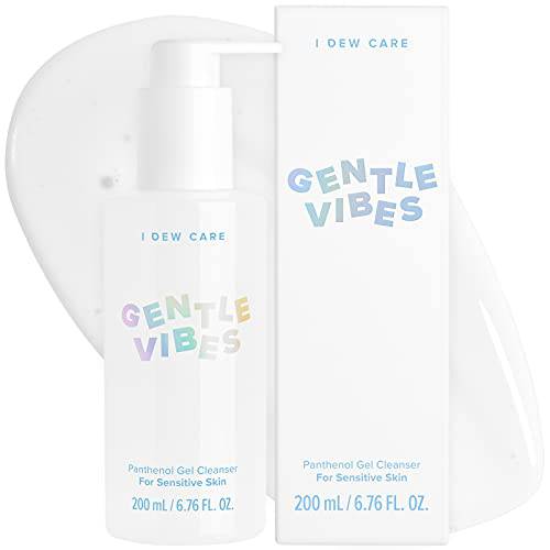 I DEW CARE Face Cleanser - Gentle Vibes | Hydrating Gel Facial Wash for Acne and Sensitive Skin with Panthenol, 6.76 Fl Oz