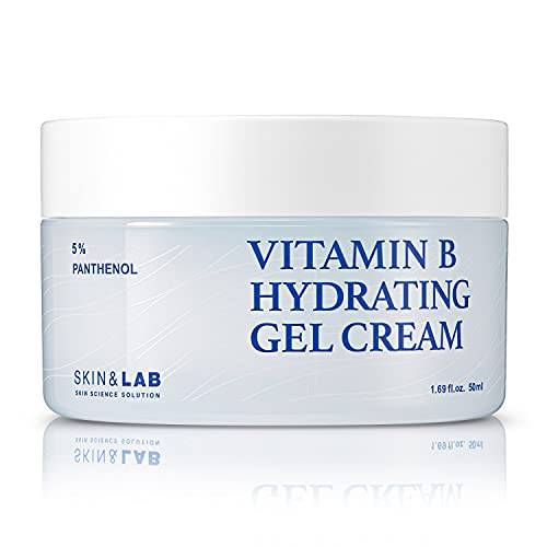 [SKIN&LAB] Vitamin B5 hydrating gel cream for Face with Hyaluronic Acid and Ceramide | Fast-Absorbing, Non-Greasy | Moisturizing Face Cream for Acne Prone, Sensitive Skin 50ml | 1.69oz.