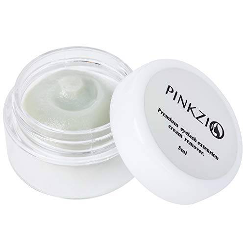PINKZIO Eyelash Extension Remover, Lash Cream Remover 10g | Coconut Scent & Quickly Dissolve Lash Extension Adhesive for Sensitive Eyes