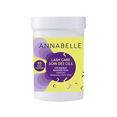 Annabelle De-Puffing & Lash Care Eye Makeup Remover Pads, 85 pads