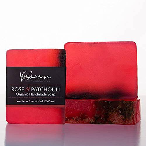 The Highland Soap Company, Organic Handmade Soap, 5.3oz (Rose & Patchouli)