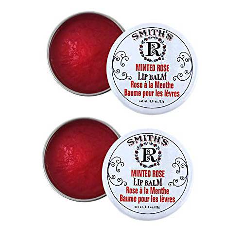 Rosebud Perfume Co. MINTED ROSE Lip Balm Two Pack: 2 x 0.8 tins