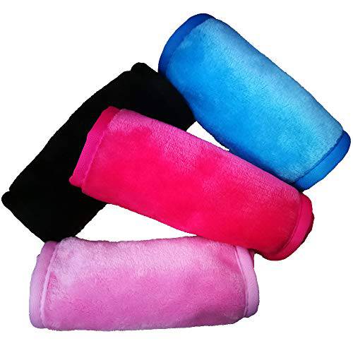 Pack of 4 Nano Towels Makeup Remover, Cosmetics Microfiber Pleasing Care Fresh Face Makeup Remover Face Cloths Soft Clean Towel Special Face Erase 4 Color