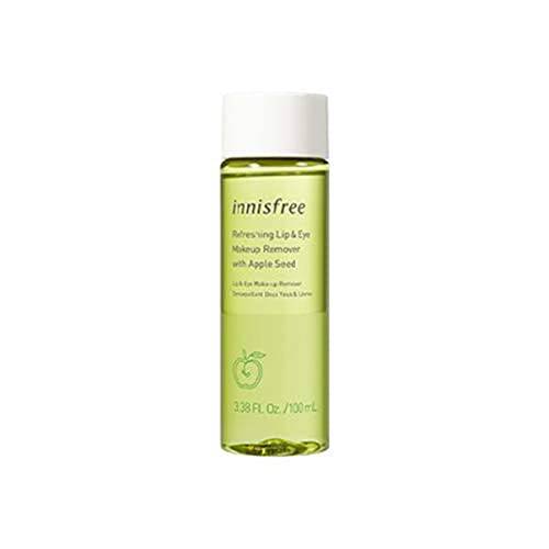 innisfree Refreshing Lip & Eye Makeup Remover with Apple Seed Face Cleanser, 3.38 Fl Oz (Pack of 1)