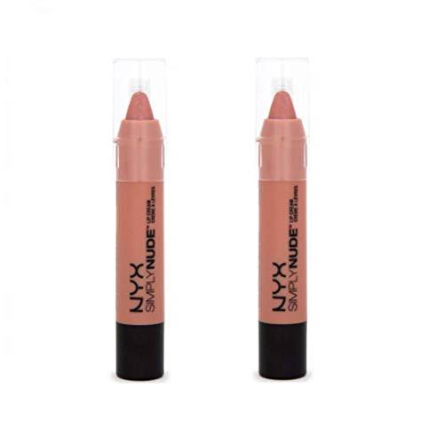 Pack of 2 NYX Simply Nude Lip Cream, SN03 Disrobed