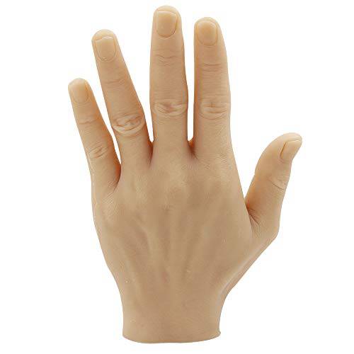 Tattoo Practice Fake Hand - Yuelong Silicone Left Palm Tattoo Practice Hand Fake Skin Tattoo Hand Practice Skin Dummy Fake Tattoo Skin for Tattoo Artists and Beginners Tattoo Supplies (Left)