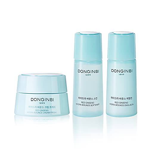 DONGINBI Red Ginseng Hydra Bounce Cream Fresh (Travel kit) -Hydra Bounce Softener 15ml & Emulsion 15ml & Cream 7ml