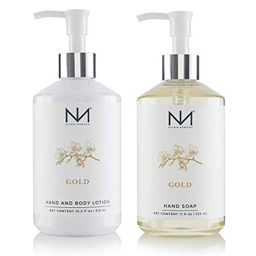 Niven Morgan - Gold Soap and Lotion Hand Set