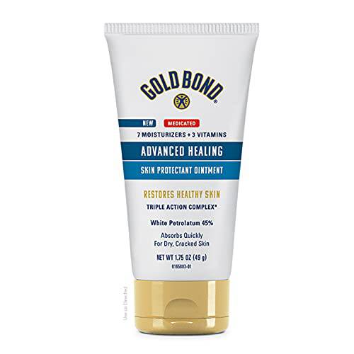 Gold Bond Medicated Advanced Healing Ointment, 1.75 oz., Hydrates and Protects Dry, Cracked Skin
