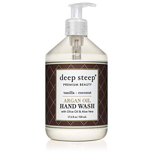 Deep Steep Argan Oil Hand Wash, Vanilla Coconut, 17.6 Fluid Ounce
